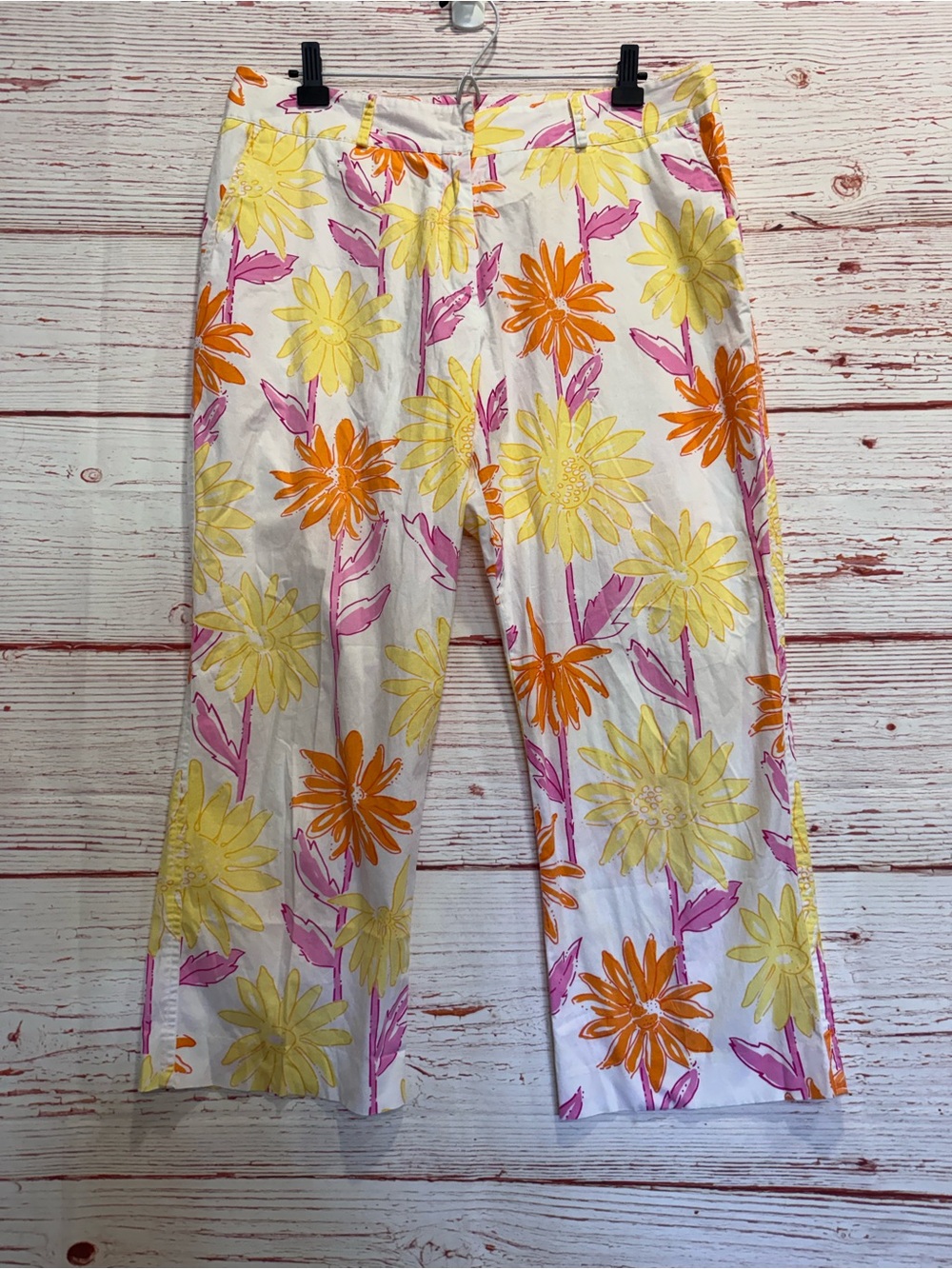 Lilly Pulitzer Vintage White Label Capri Pants in 2002 Day and Night Sz 12